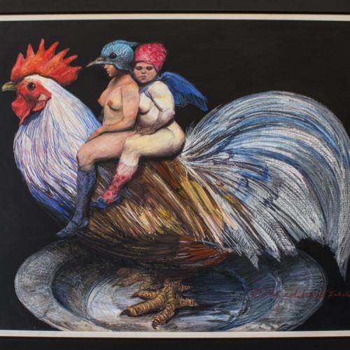 Gallo Coliblanco_Roberto Fabelo_Galería Máxima