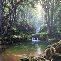 El susuro del arroyo, oleo y lienzo