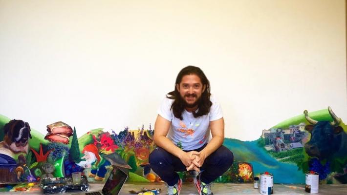 Young Cuban painter Alberto Lago, official Latin Grammy 2019 artist