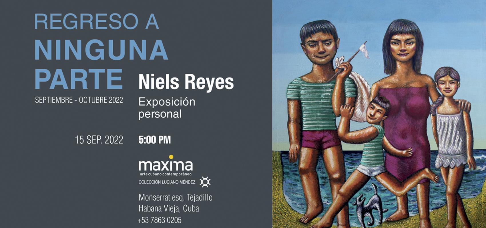 Invitación de la exposición Regreso a ninguna parte.