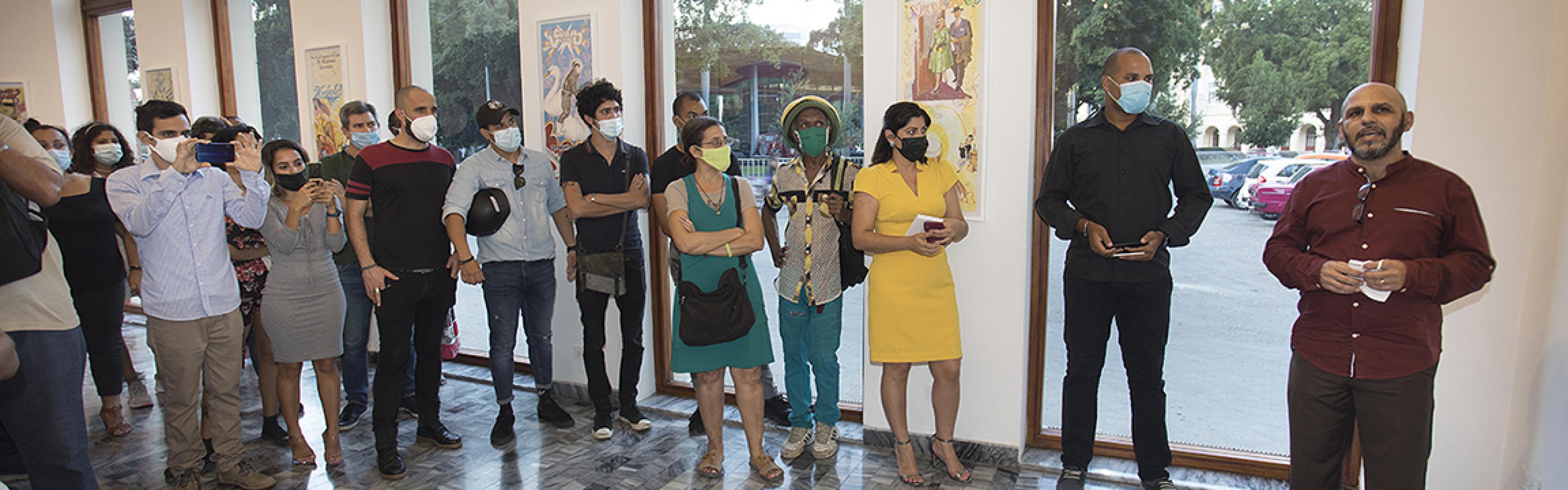Apertura de la exposición Futurama, muestra personal de Douglas Pérez Castro. 